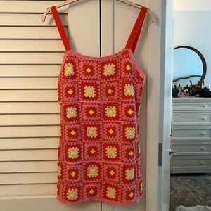 Zara Crochet Dress Size M